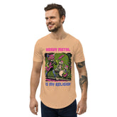 Heavy Metal is My Religion Men's Curved Hem T-Shirt - Beyond T-shirts